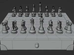 Premium 3D Chessboard Model 3D Model