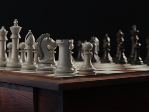 Premium 3D Chessboard Model 3D Модель