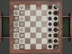 Premium 3D Chessboard Model 3D Model