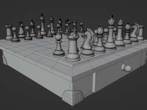 Premium 3D Chessboard Model 3D Модель