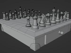 Premium 3D Chessboard Model 3D Model