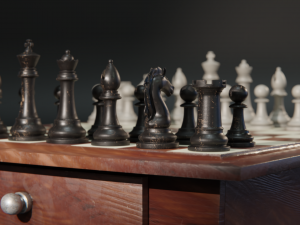 Premium 3D Chessboard Model 3D Модель