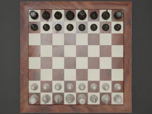 Premium 3D Chessboard Model 3D Model