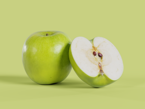 Granny Smith 01 3D Model