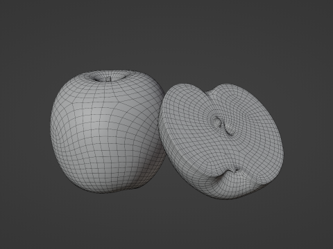 Granny Smith 01 3D Model