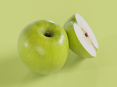Granny Smith 01 3D Model