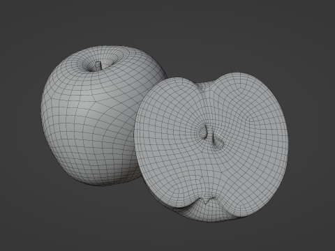 Granny Smith 01 3D Model