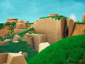 EMBERLIGHT &mdash; набор стилизованных камней &mdash; низкополигональная и готовая к игре 3D Модель