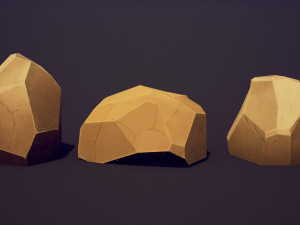 EMBERLIGHT - Stylized Rock Pack - Lowpoly and Gameready 3D मॉडल