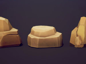 EMBERLIGHT - Stylized Rock Pack - Lowpoly and Gameready 3D Model