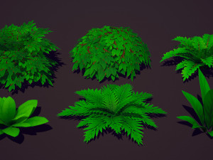 EMBERLIGHT - Stylized Foliage Pack - Lowpoly and Gameready 3D Model