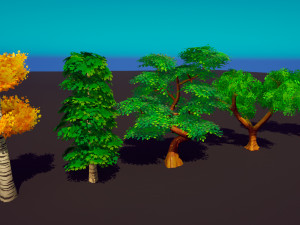 EMBERLIGHT - Stylized Tree Pack - Lowpoly and Gameready 3D Модель
