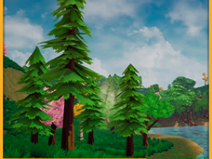 EMBERLIGHT - Stylized Tree Pack - Lowpoly and Gameready 3D Модель