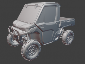 BRP Can-Am Defender HD10 Limited Single Door 3D Модель