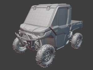 BRP Can-Am Defender HD10 Limited puerta &uacute;nica Modelo 3D