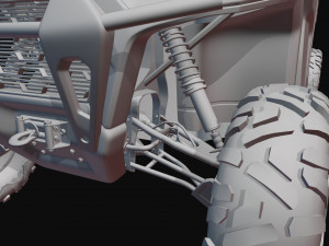 BRP Can-Am Defender HD10 Limited Single Door 3D Модель