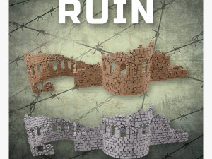 Brick Ruins Low-poly Modelo 3D