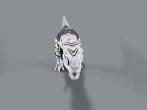 T- Rex Dinosaur Robot Low-poly 3D Model