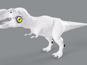 T- Rex Dinosaur Robot Low-poly 3D Model