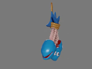 Fish Skeleton Low-poly 3D Model