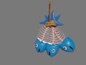 Fish Skeleton Low-poly 3D Model