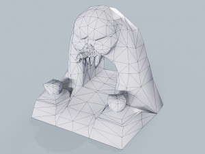 Lava Gate Low-poly 3D Model