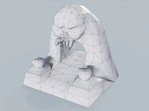 Lava Gate Low-poly 3D Model