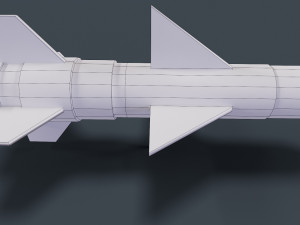 Missile Low-poly Model 3D