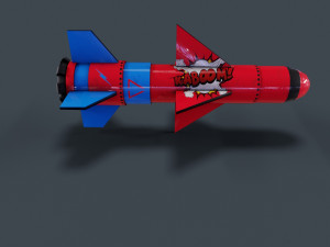 Missile Low-poly Model 3D