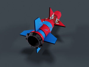 Missile Low-poly Model 3D
