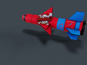 Missile Low-poly Model 3D