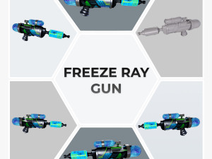 Freeze Ray Ray Low-poly Model 3D