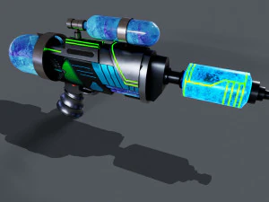 Freeze Ray Ray Low-poly 3D Model