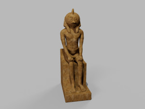 Penguin statue Low-poly Modèle 3D