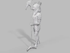 Penguin statue Low-poly 3D Model