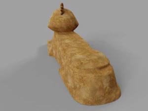 Penguin statue Low-poly 3D Model