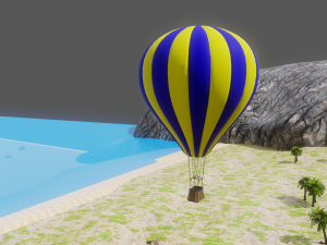 Air balloon Low-poly 3D 模型