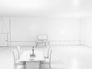 Living room Low-poly 3D 模型