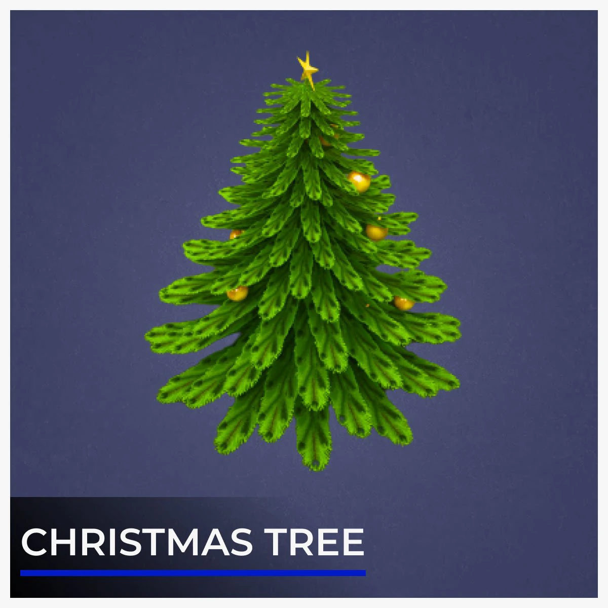 Christmas tree Low-poly 3D Model .c4d .max .obj .3ds .fbx .stl .blend 