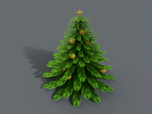 Christmas tree Low-poly 3D Модель