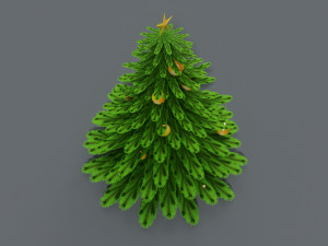 Christmas tree Low-poly 3D Модель