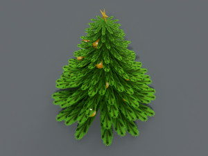 Christmas tree Low-poly 3D Модель