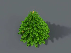 Christmas tree Low-poly 3D Model