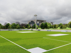 Football ground Low-poly 3D Модель