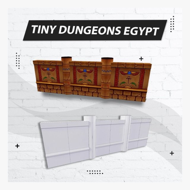 Tiny Dungeons Egypt Low-poly Modello 3D .c4d .max .obj .3ds .fbx .stl .blend 