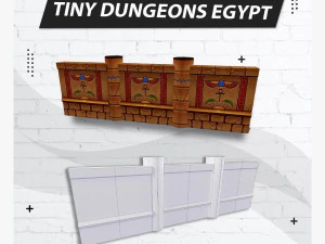 Tiny Dungeons Egypt Low-poly 3D Модель
