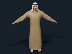 Kandura dress male 3Dモデル