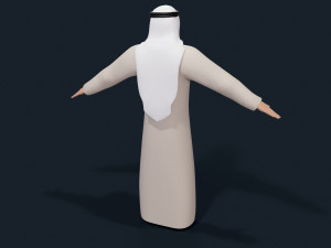 Kandura dress male 3Dモデル