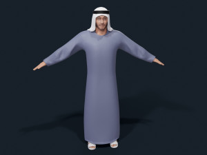 Kandura dress male 3Dモデル