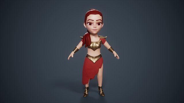 Freya Character 3D Modelo 3D .c4d .max .obj .3ds .fbx .stl .blend 